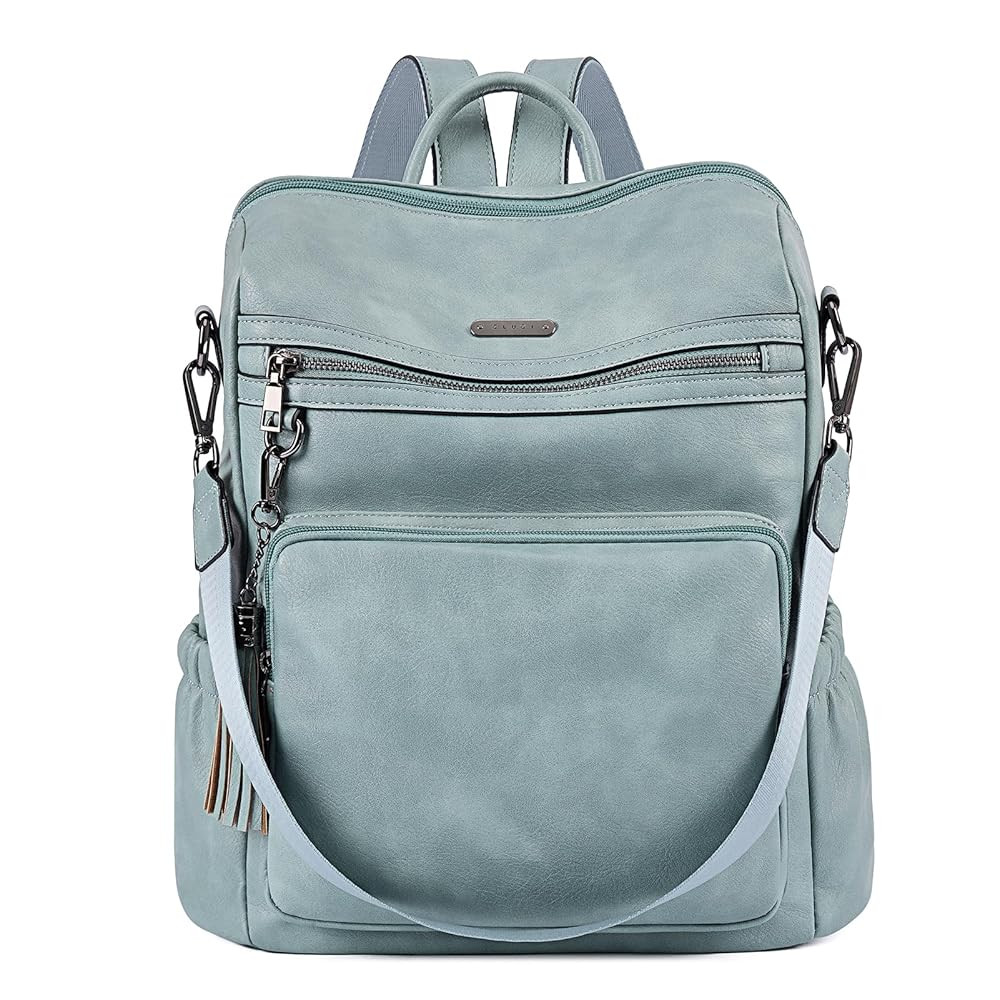 CLUCI Backpack Purse for Women Travel Leather Large Women Backpack Fashion Designer Lady Shoulder Bags with Tassel